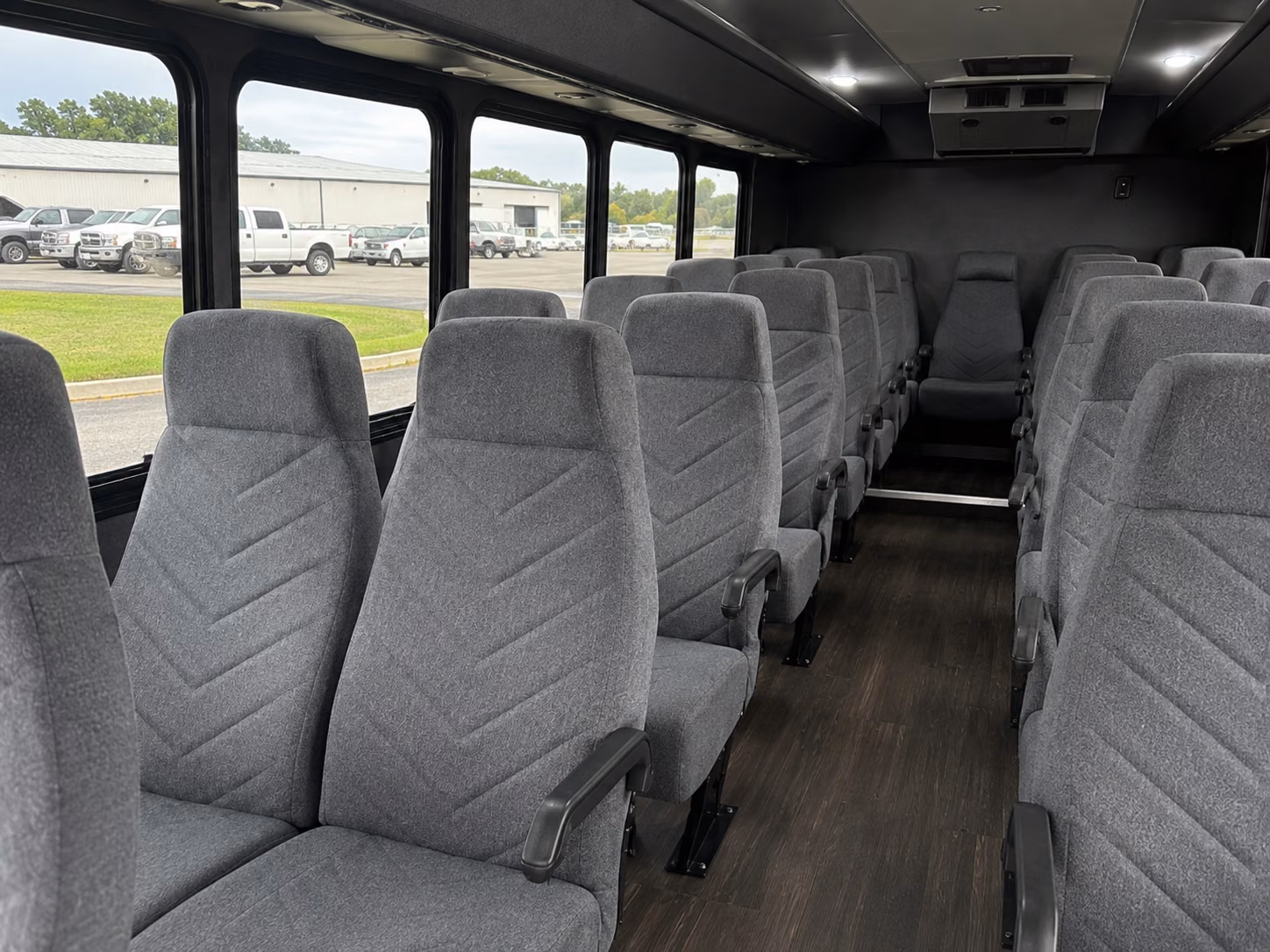 hamilton 15 passenger minibus inside