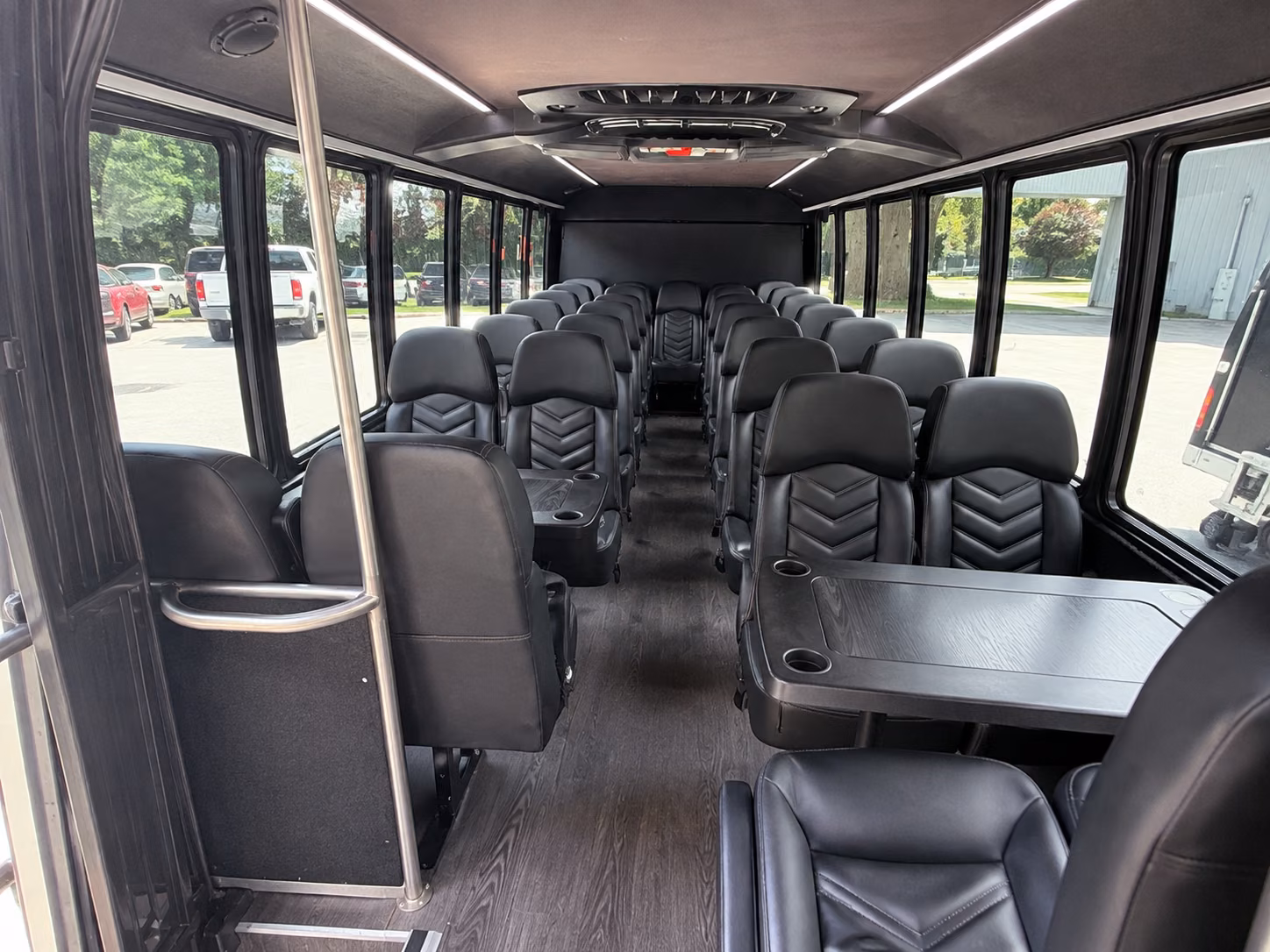 hamilton 18 passenger minibus interior