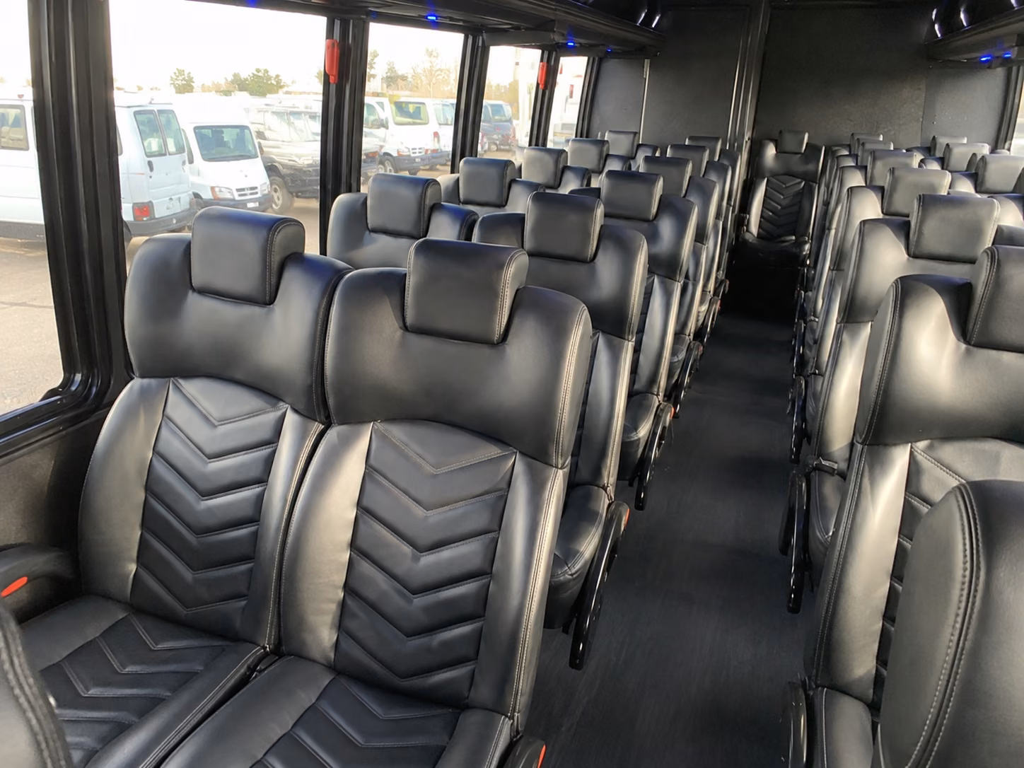 hamilton 20 passenger minibus inside