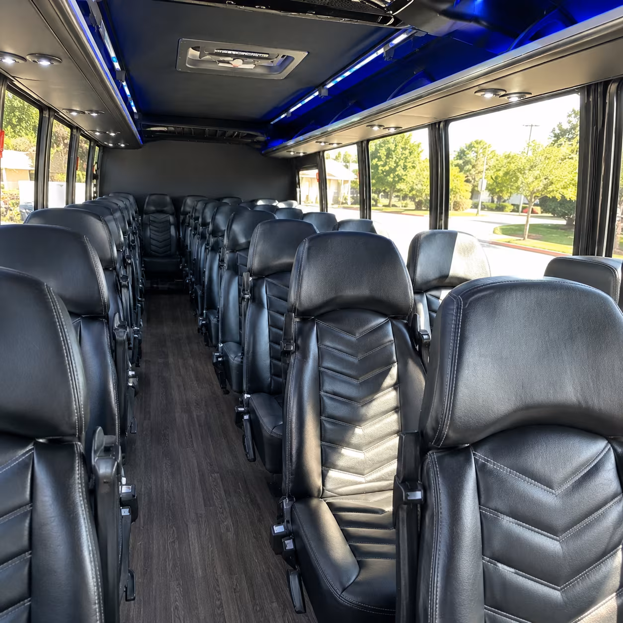 hamilton 25 passenger minibus interior