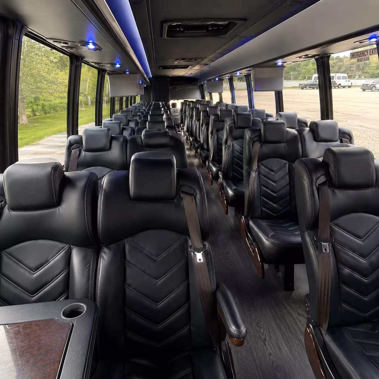 hamilton 28 passenger minibus inside