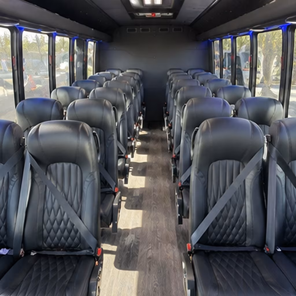 hamilton 28 passenger minibus interior