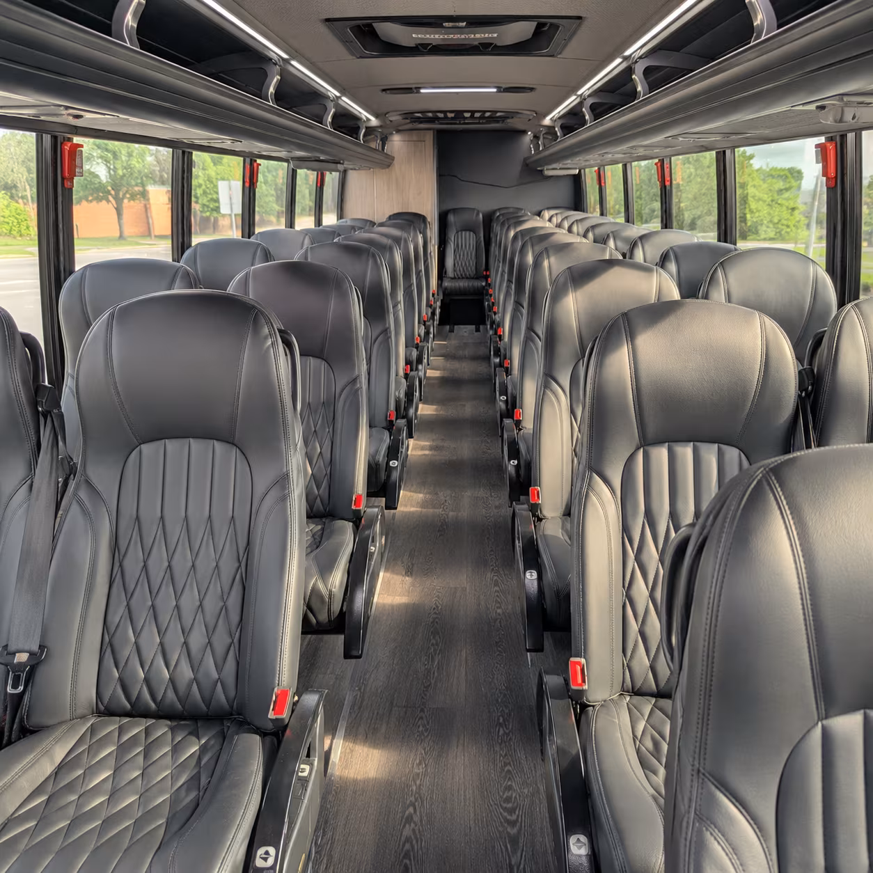 hamilton 30 passenger minibus inside