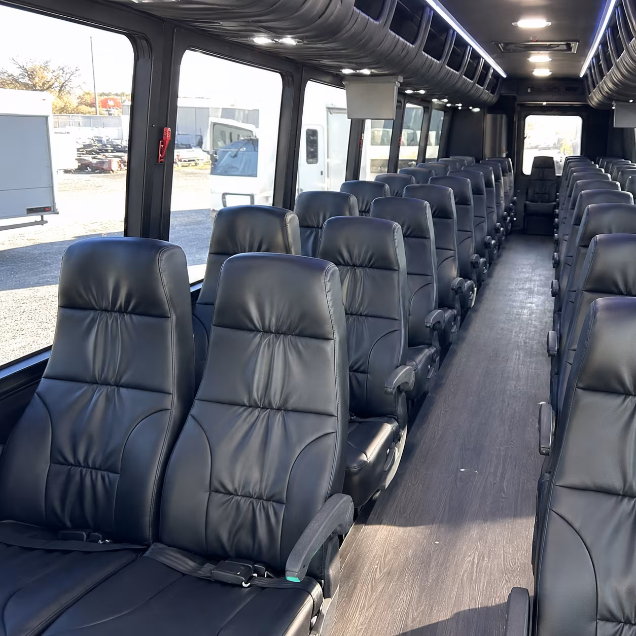 hamilton 35 passenger minibus interior