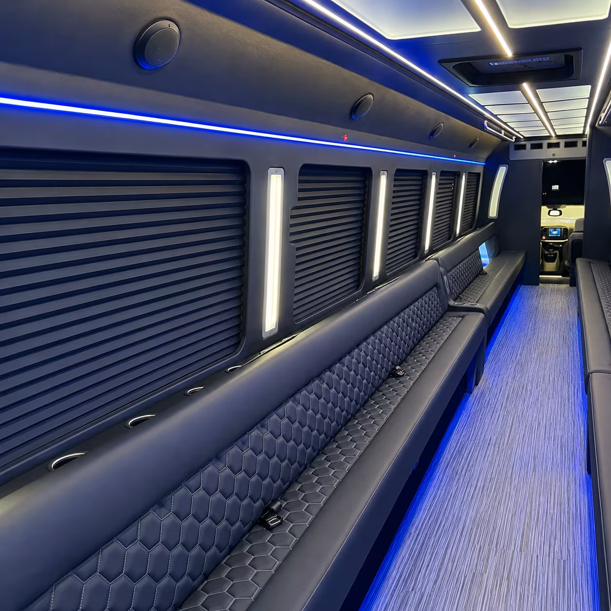 hamilton party bus inside