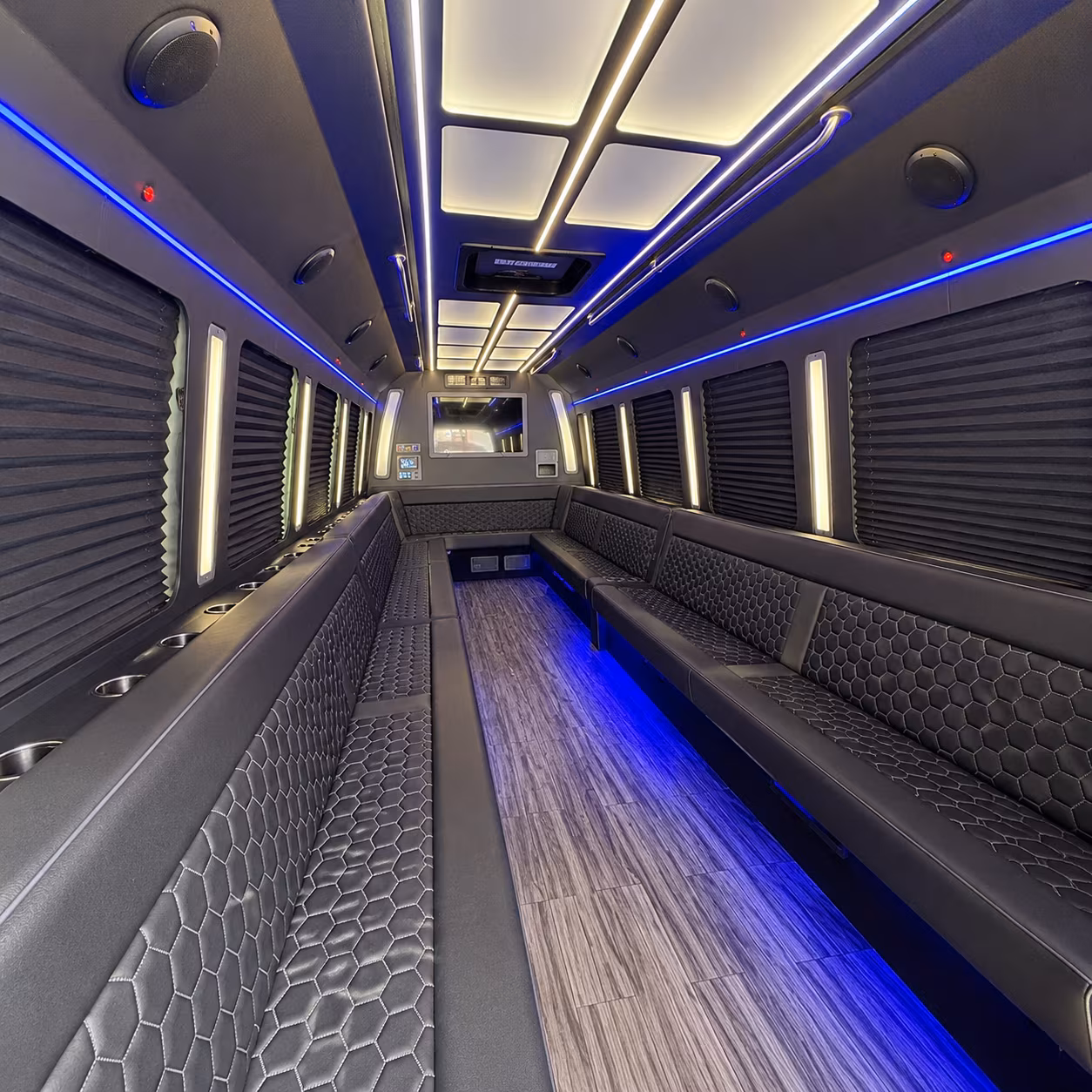 hamilton party bus interior