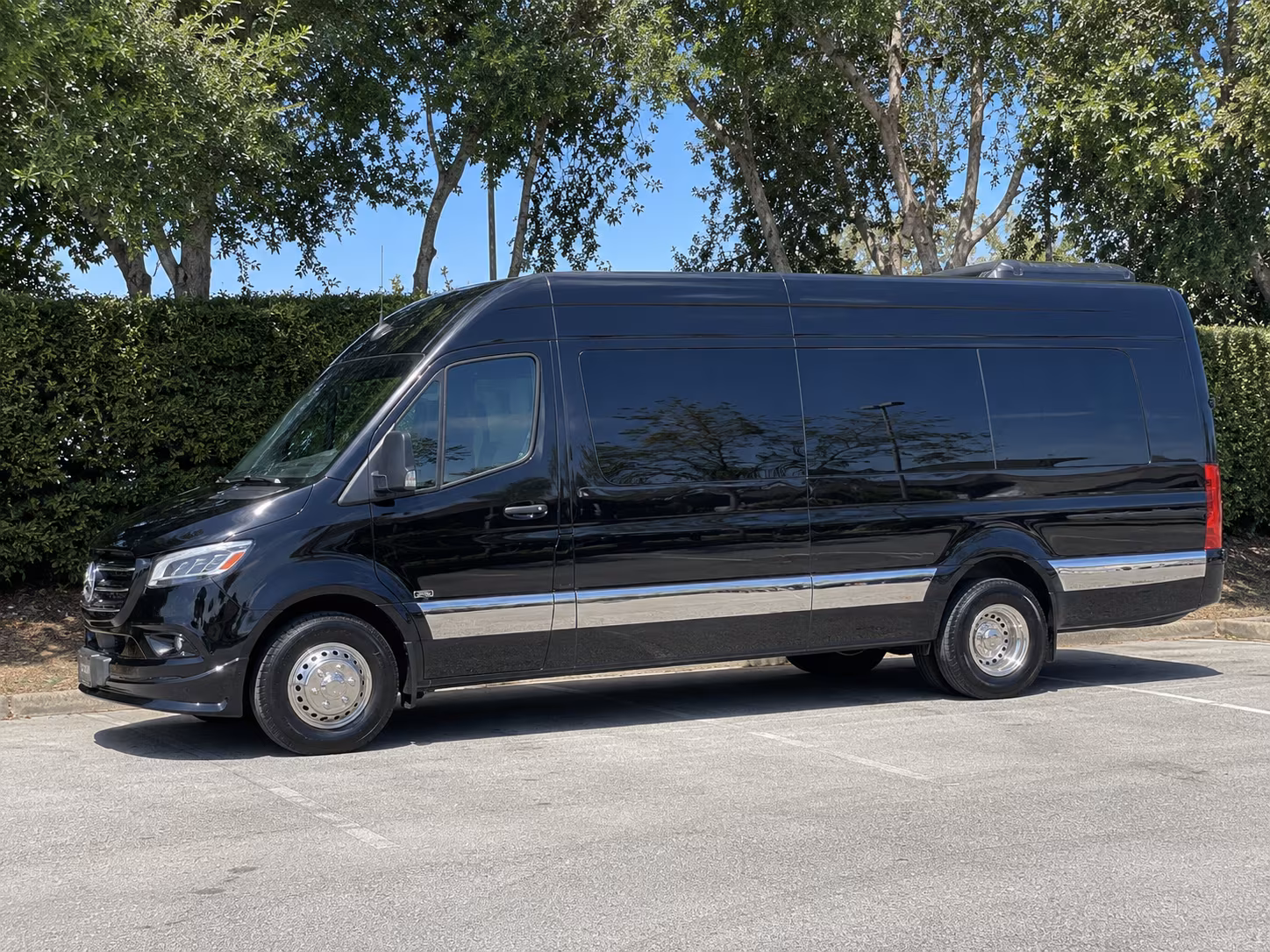 hamilton sprinter van with driver