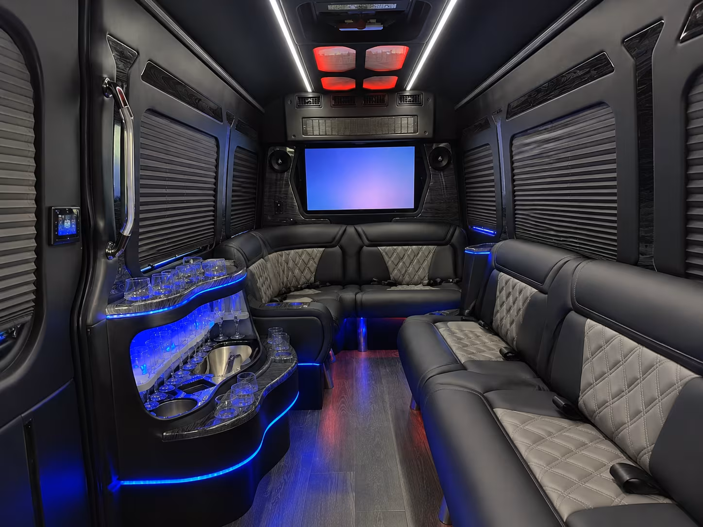 hamilton wedding transportation onboard seating